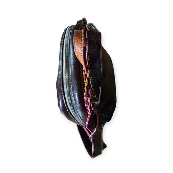 Consuela Cyndi Signature Convertible Leather Backpack - Picture 3 of 9